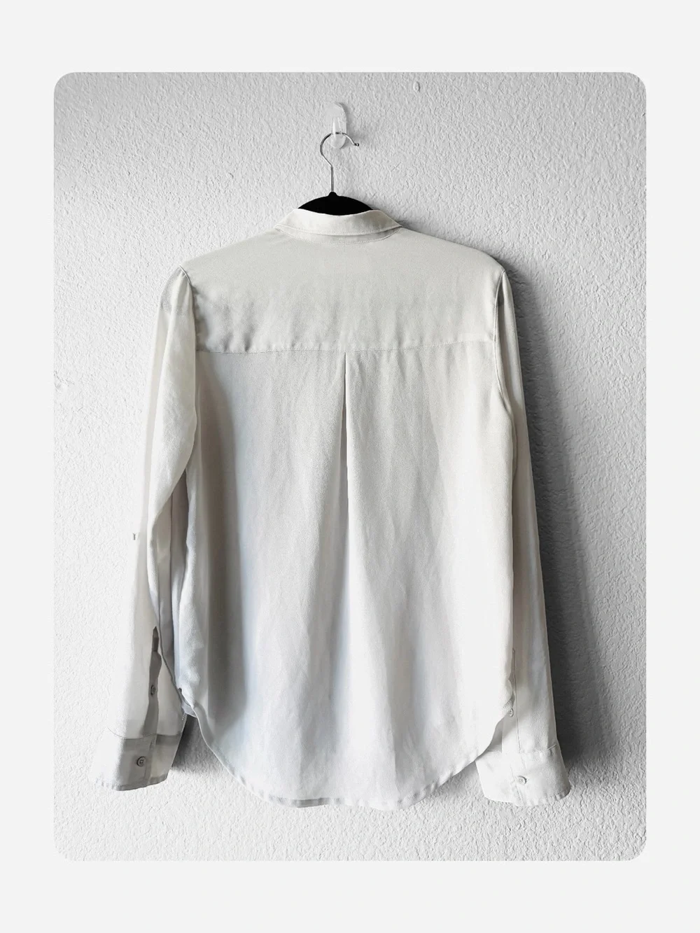 ★ Abercrombie & Fitch Elevated Basic Sequins Long Sleeve Button Down Blouse S ★